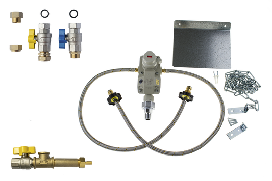 Ito Koki Auto Changeover Regulator Kit with Instantaneous Kit and Condensate Trap
