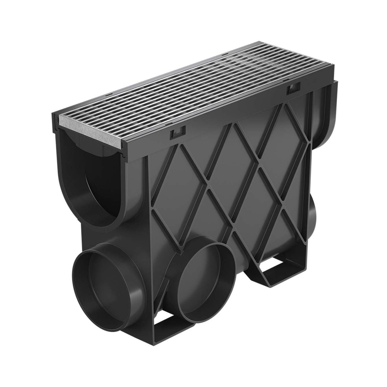Storm Drain Slimline Pit complete with Grate