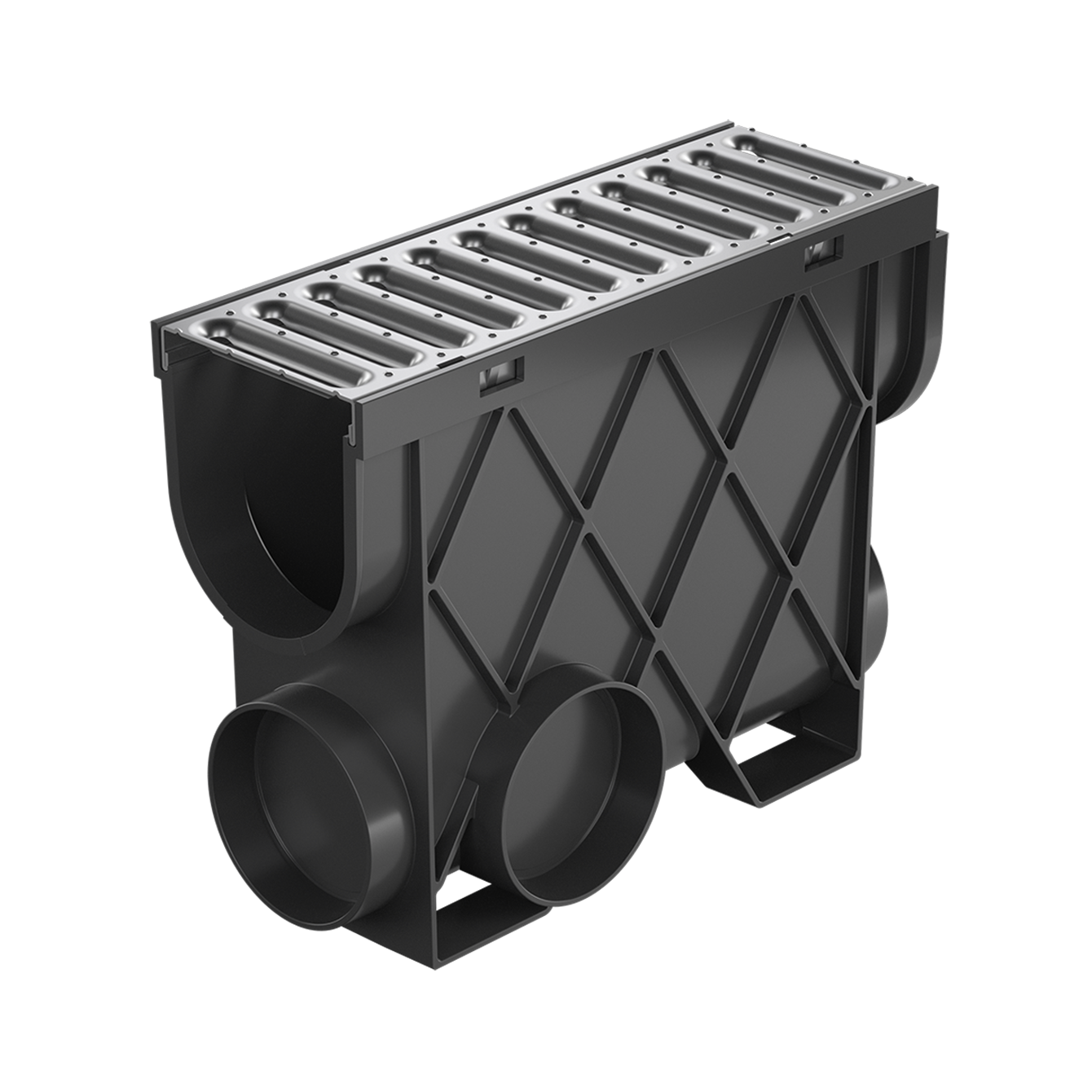 Storm Drain Slimline Pit complete with Grate