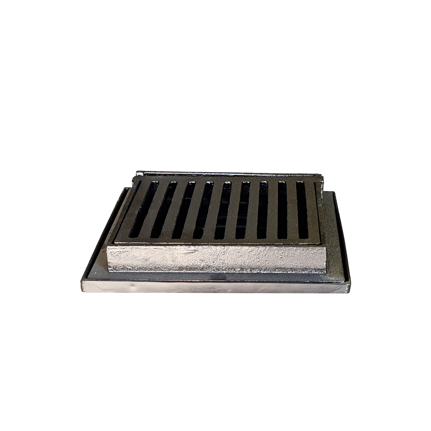 Round-to-Square Adapter with Frame & Grate Combo