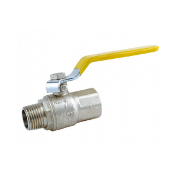 Ball Valve Gas Long Lever Male/Female 15mm