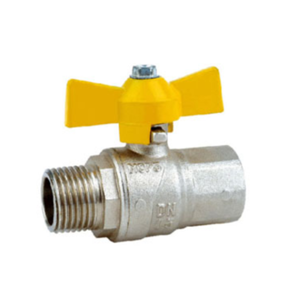 Ball Valve Gas Tee Handle Male/Female 15mm