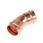 Forza Copper Press Water Elbow 45° 15mm