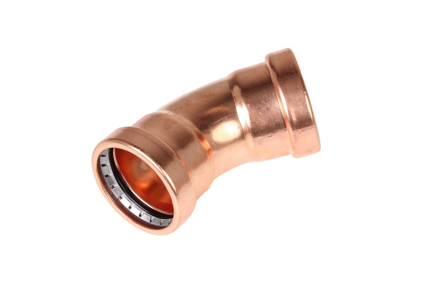 Forza Copper Press Water Elbow 45°