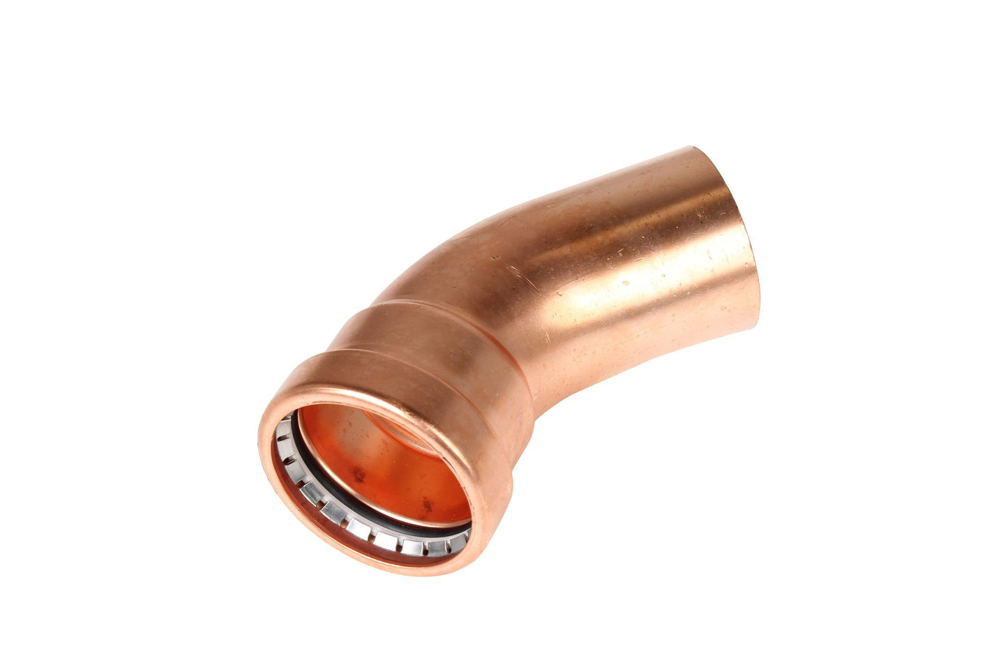 Forza Copper Press Water Elbow 45°