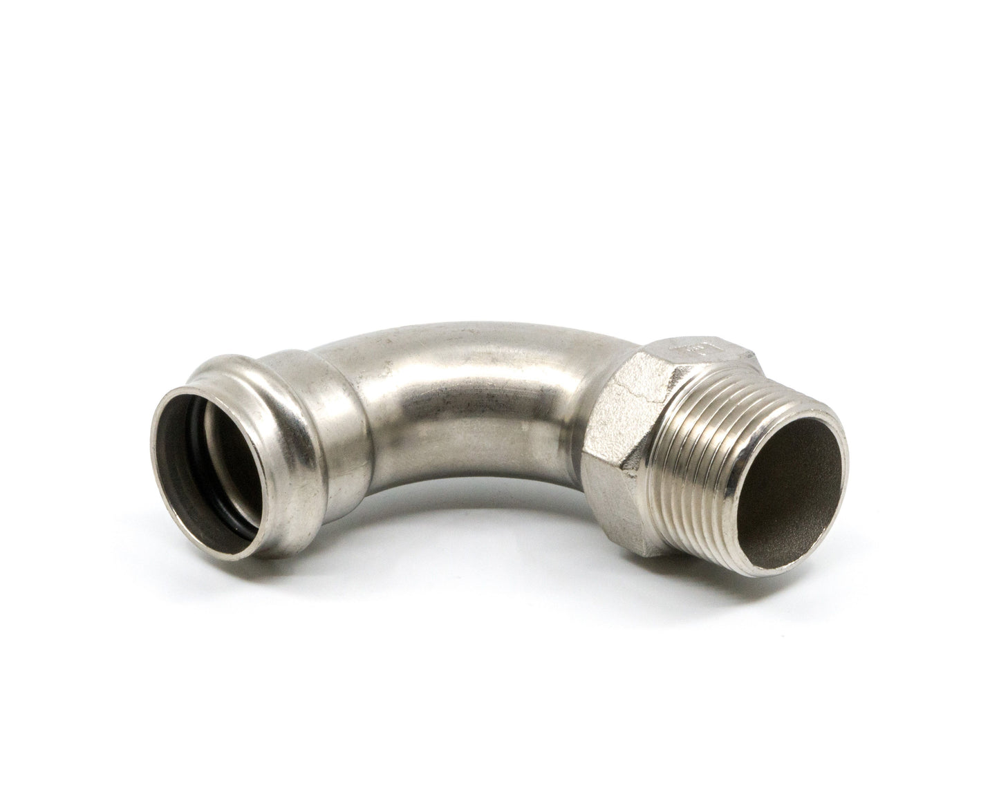 Forza Stainless Press Water Elbow Male 15mm X 1/2" BSP 316L