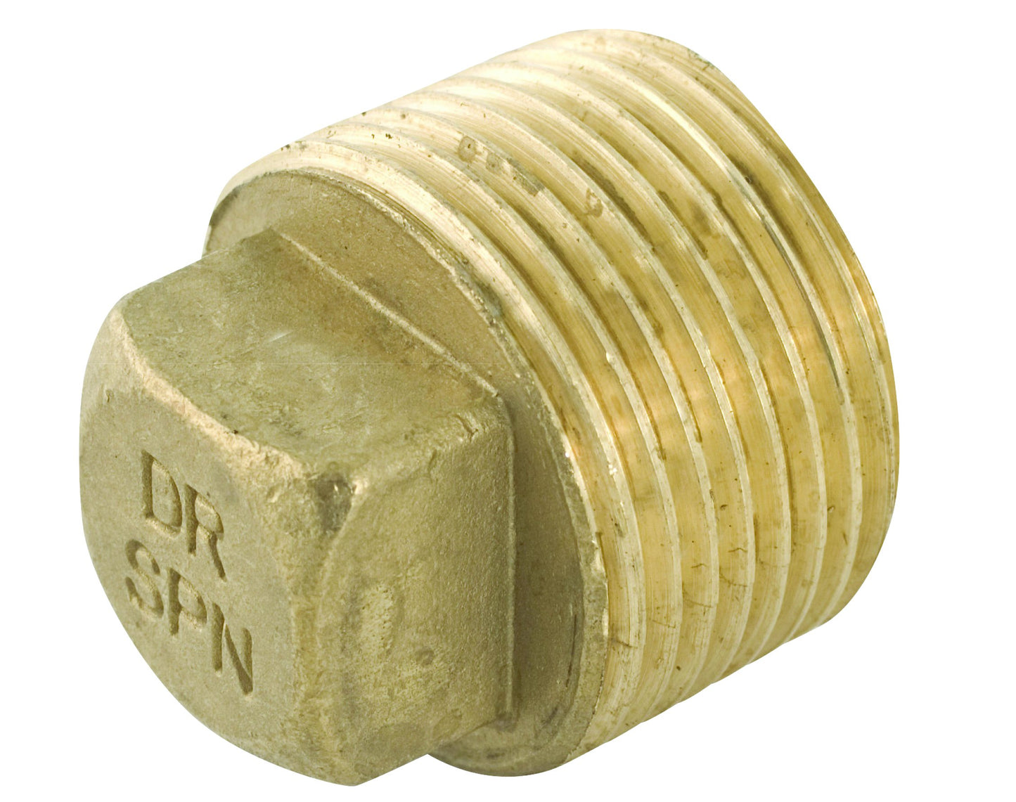 Square Head Plug 15mm Brass DR