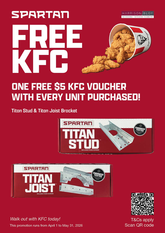 HARRISON & BLOY – KFC PROMOTION-Titan Stud & Titan Joist Bracket
