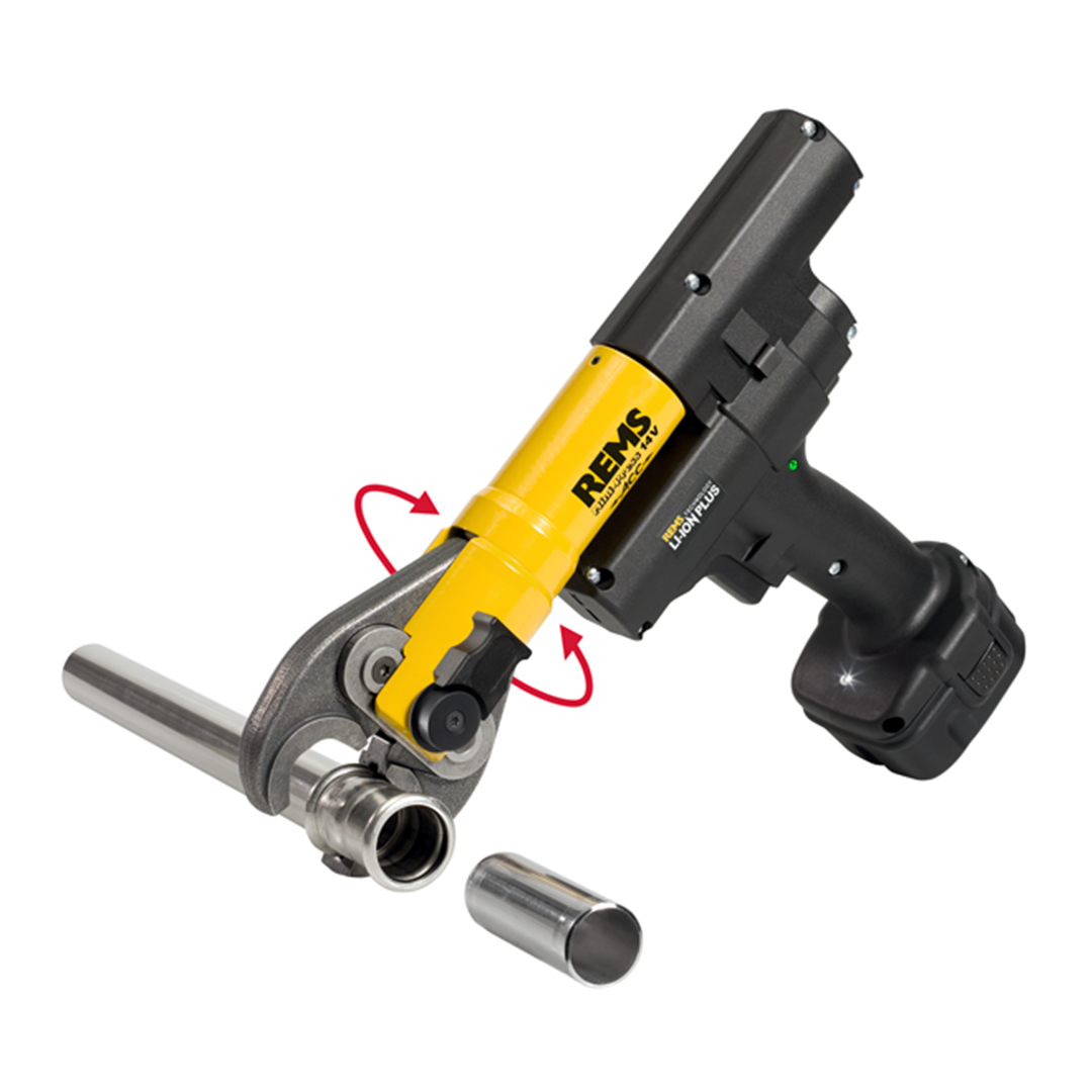 REMS Press Tools - Mini-Press Li-Ion Basic Pack c/w 2x Batteries ...