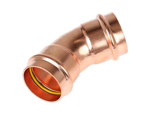 NZ Copper Press - 45° Elbow GAS
