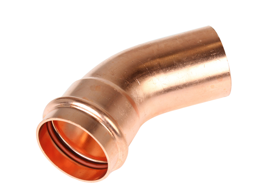 NZ Copper Press - 45° M&F Elbow