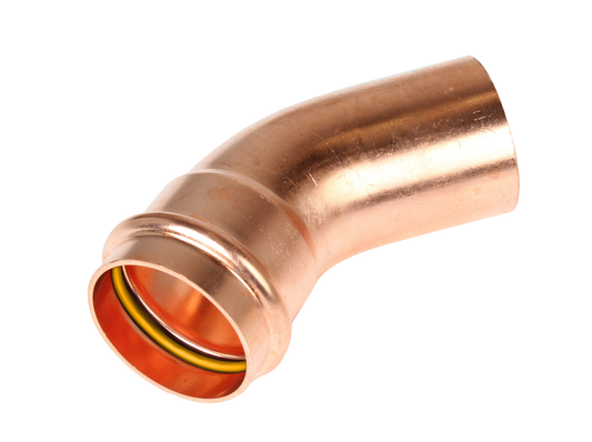 NZ Copper Press - 45° M&F Elbow GAS