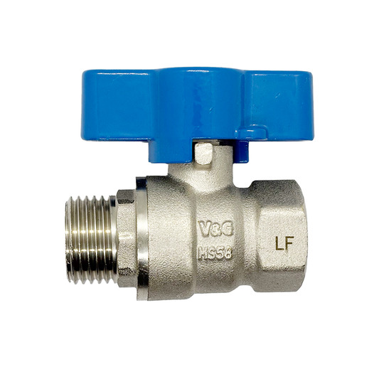 Ball Valve Water Tee Handle - Male/Female