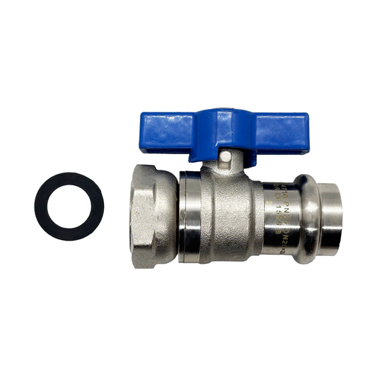 Ball Valve Water 20mm TH NZCP/SWIVEL (BLUE HANDLE)