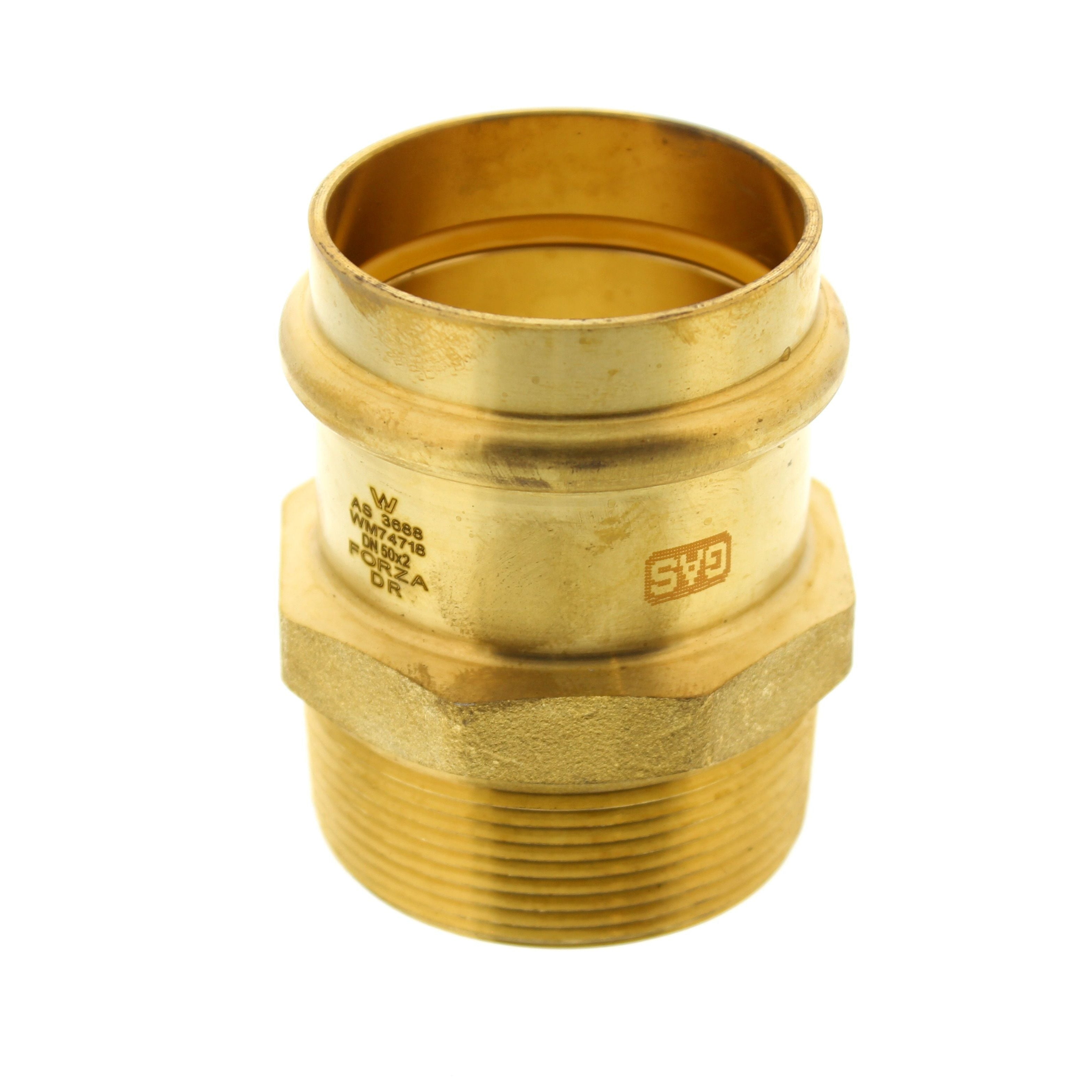 Pres Connector Forza Copper Press Gas Straight Connector Male – Aqualine NZ