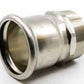 Forza Stainless Press Water Straight Connector Male