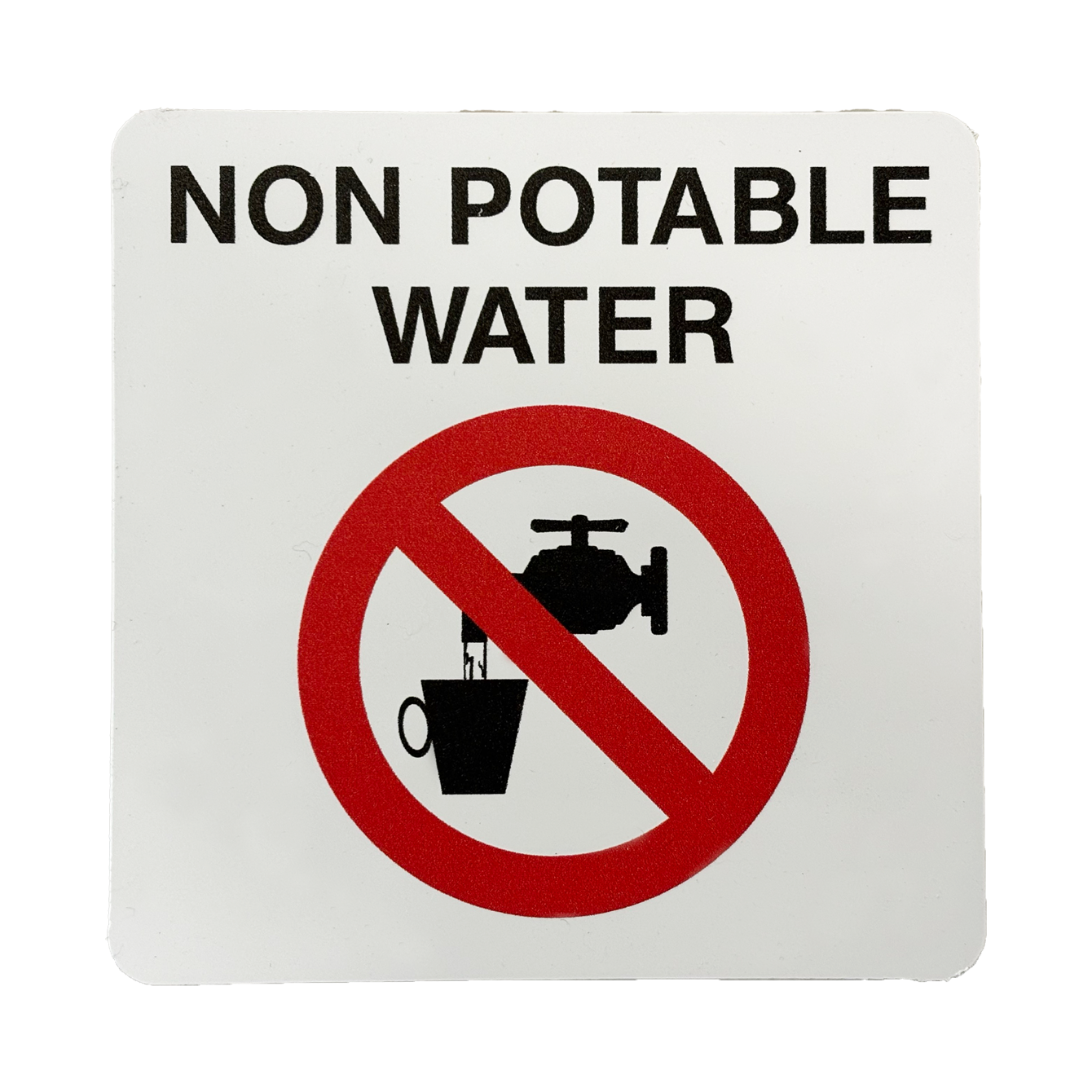 Wall Sign Non Potable Water