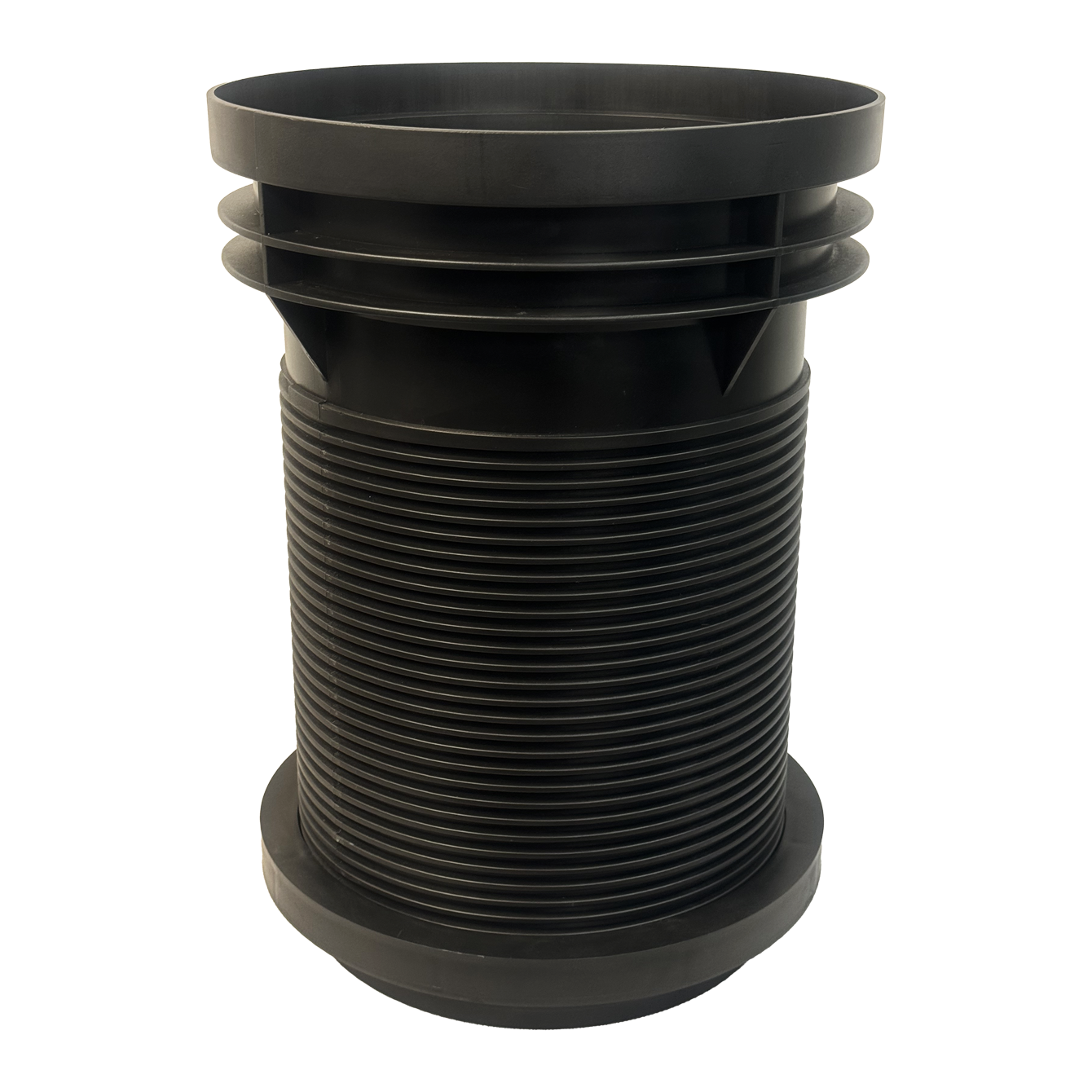 Adjustable riser from aqualine for poly sumps and silt pits