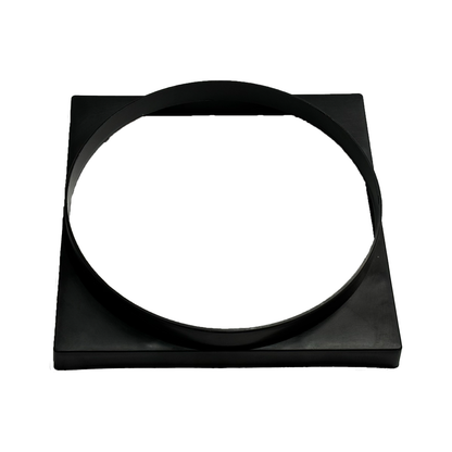 Round-to-Square Adapter with Frame & Grate Combo
