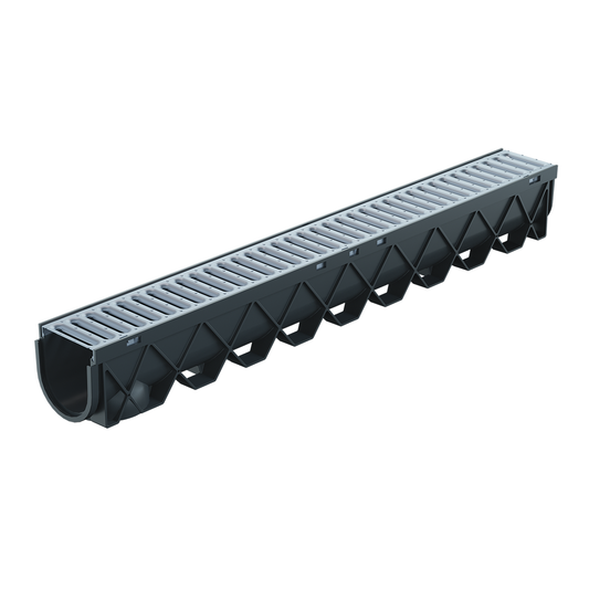 Storm Drain 1M C/W Galvanised Grate