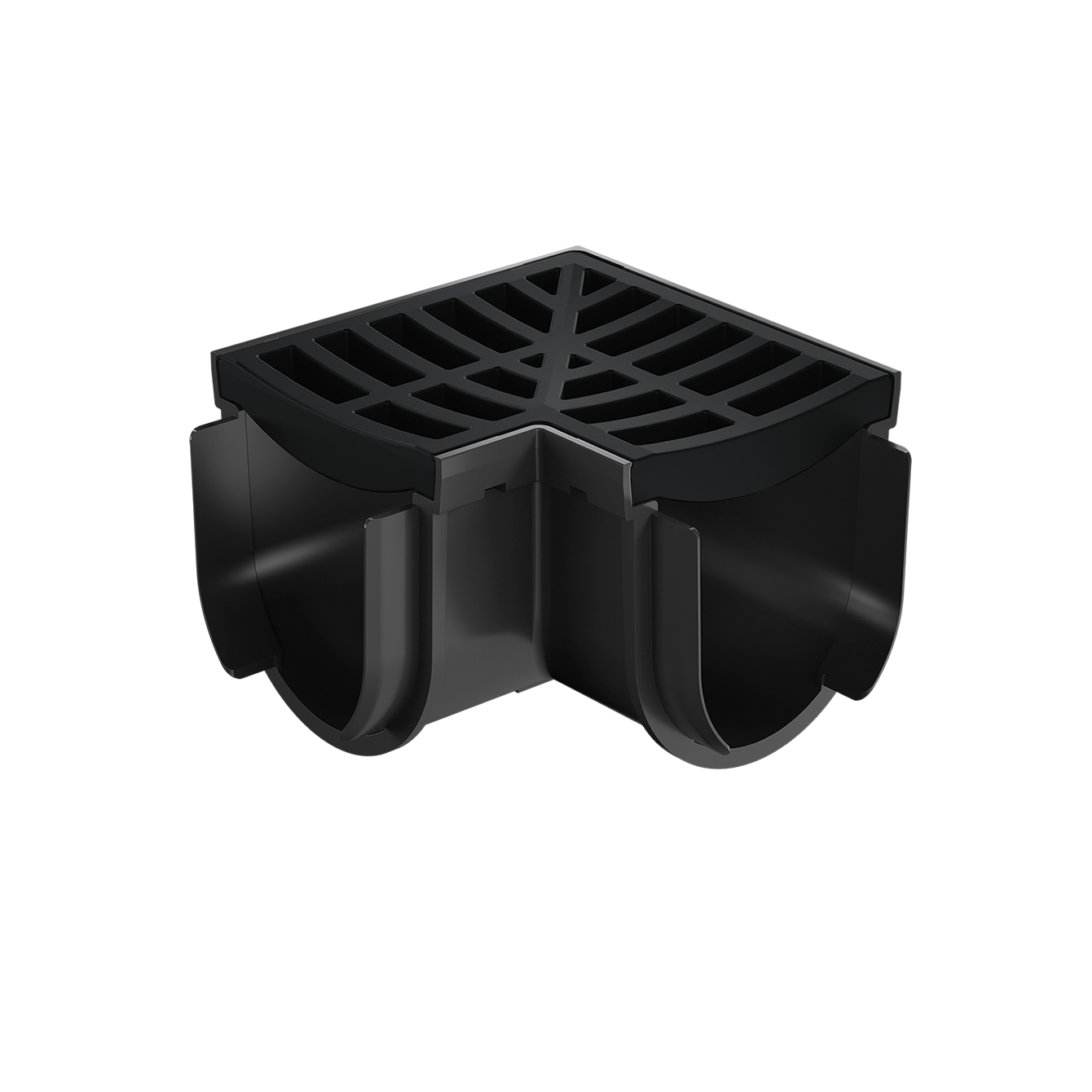 Storm Drain - Corner complete with Grate