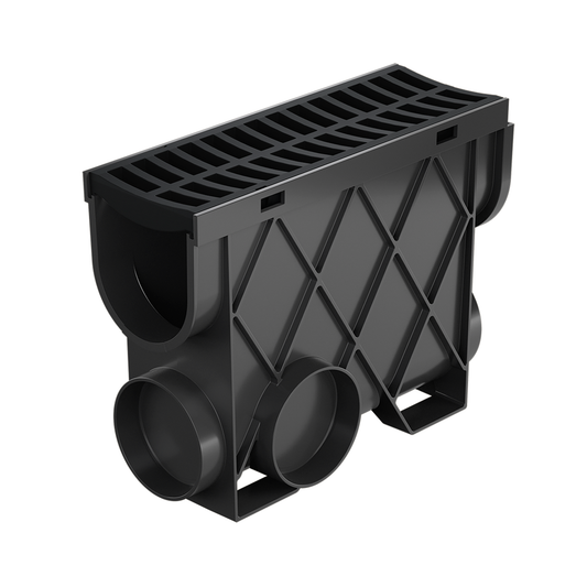 Storm Drain Slimline Pit C/W Black Grate