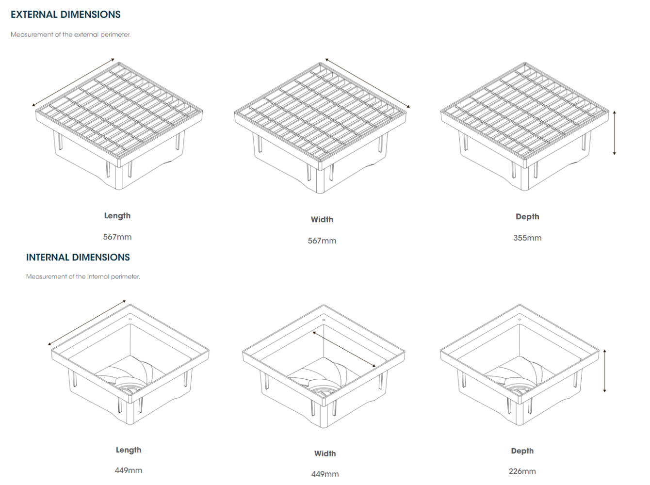 Unipit 450 C/W Galvanised Steel Class A Grate