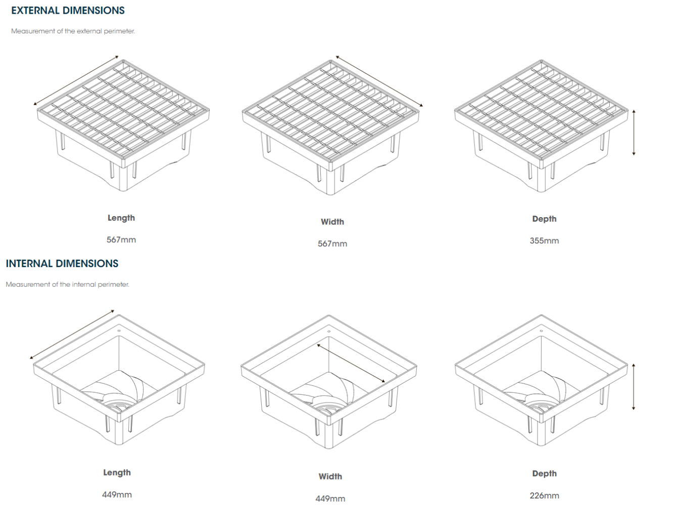 Unipit 450 C/W Galvanised Steel Class B Grate