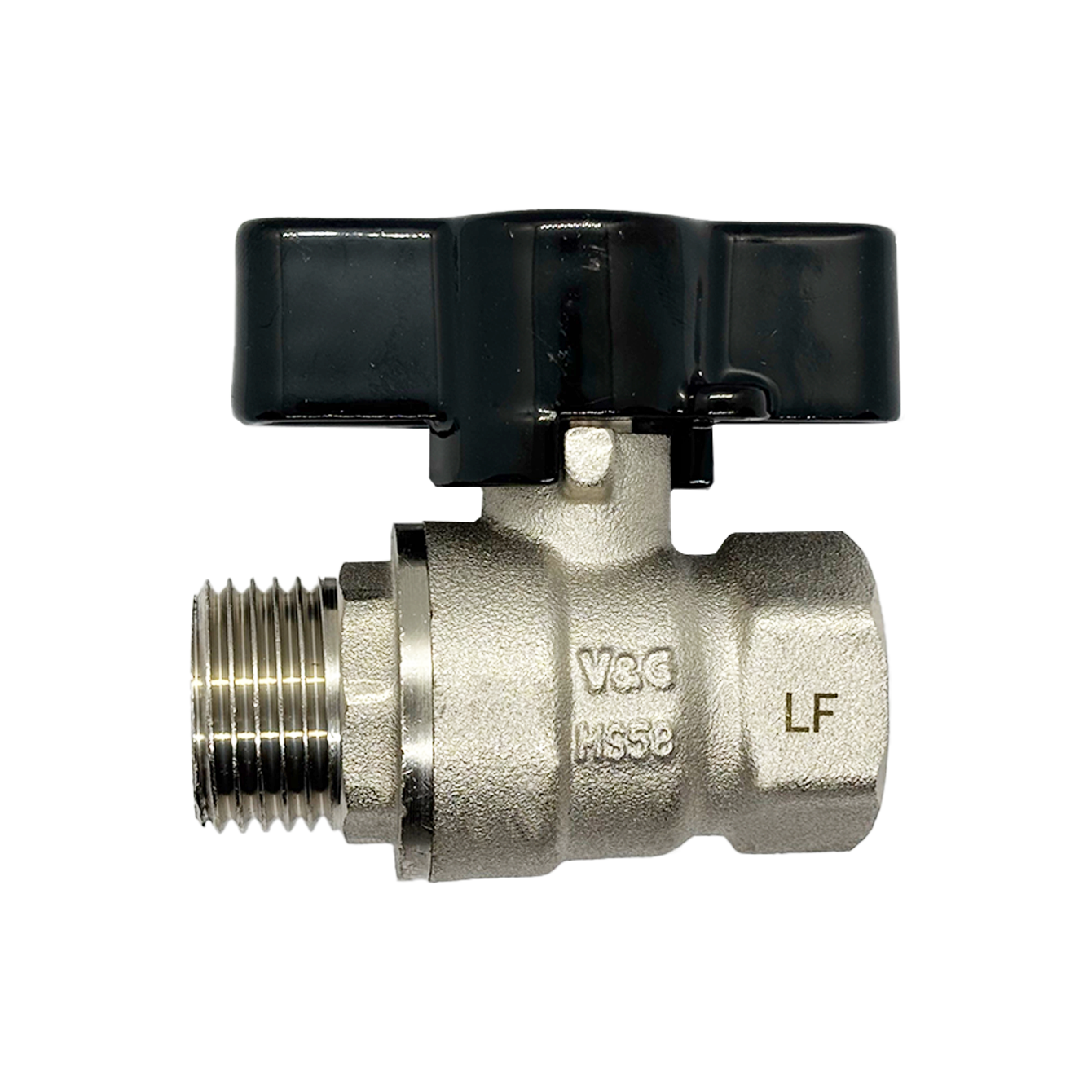 Ball Valve Water Tee Handle - Male/Female