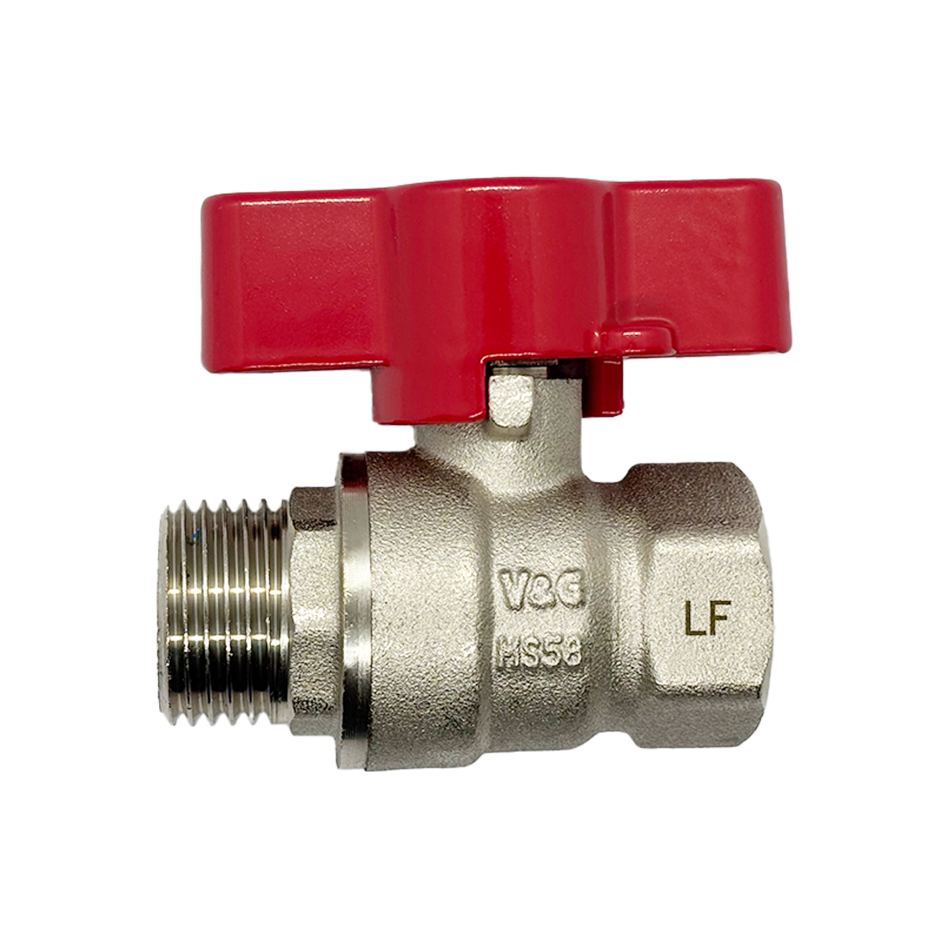 Ball Valve Water Tee Handle - Male/Female