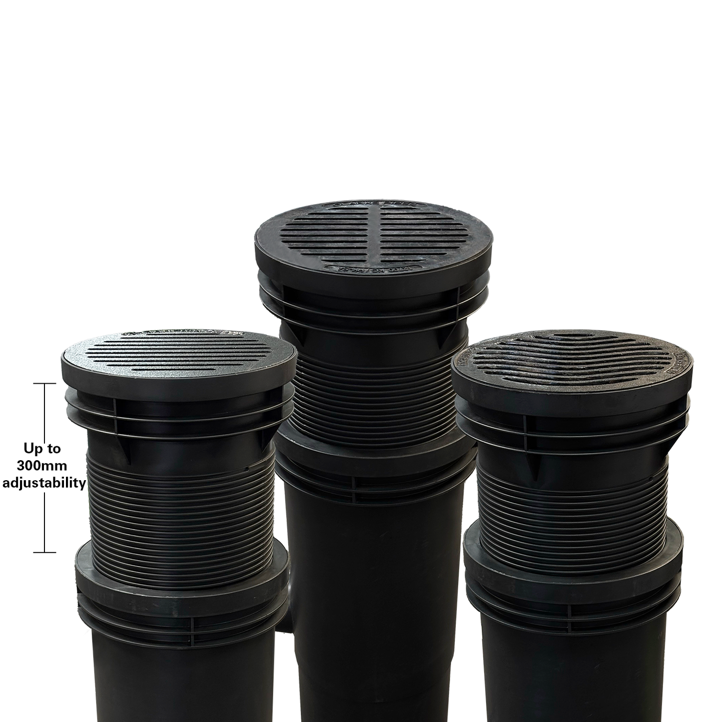 ⌀300mm Sump, Adjustable Riser, and Grate