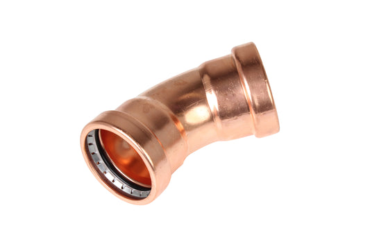 Forza Copper Press Water Elbow 45° 100mm
