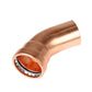 Forza Copper Press Water Elbow 45°
