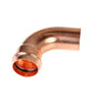 Forza Copper Press Water Elbow 15mm TUBE x 15mm