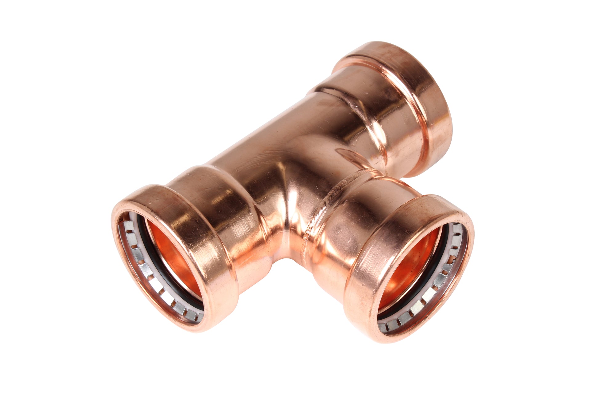 Forza Copper Press Water Equal Tee 100mm