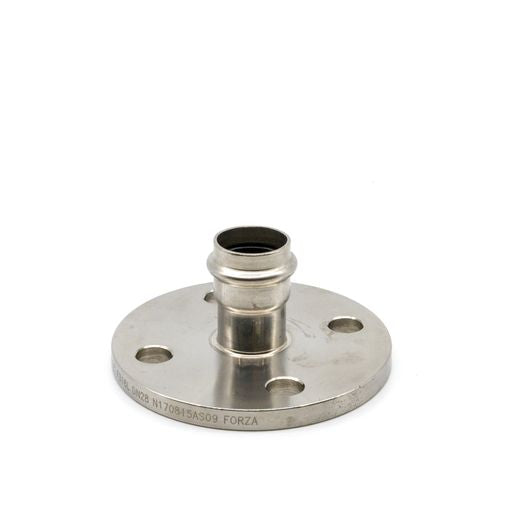 Forza Stainless Press Water Flange Adaptor 4 Hole 15mm 316L