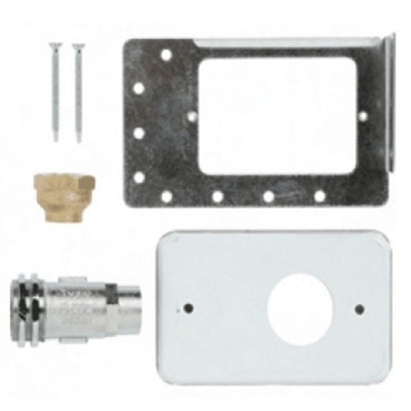 Gas Bayonet Recessed Wall Socket St.St Face Plate