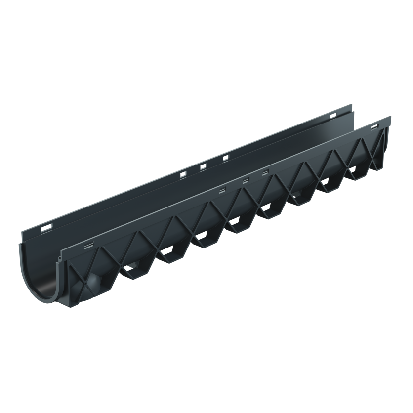 Reln Storm Drain 1M Channel Only No Gr8 120mm x 1000mm x 129mm
