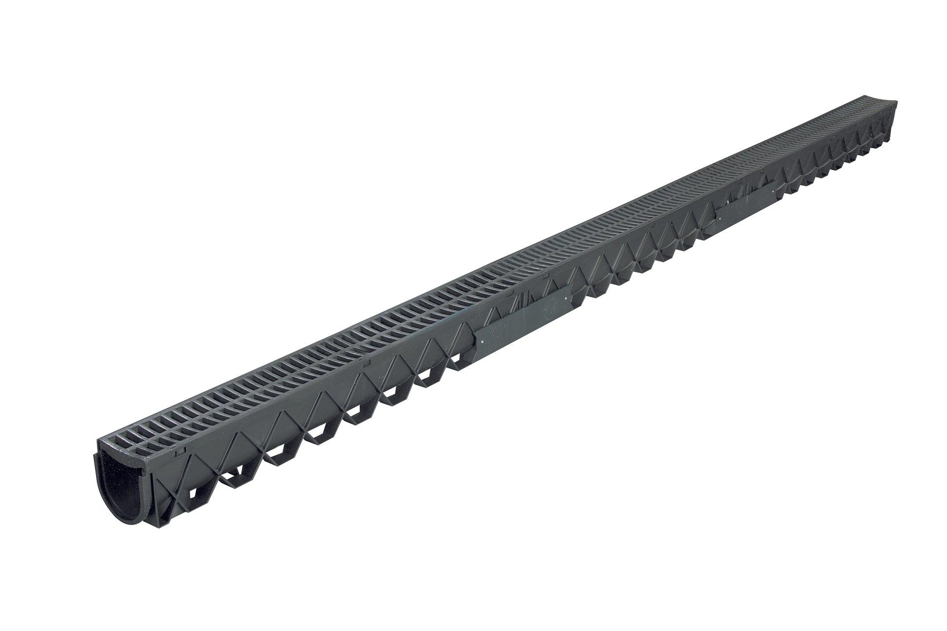 Storm Drain 3M C/W Black Grate 120mm x 3000mm x 129mm