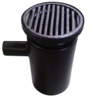 Silt Trap Round With Lid With Bend & Lid Cast Iron
